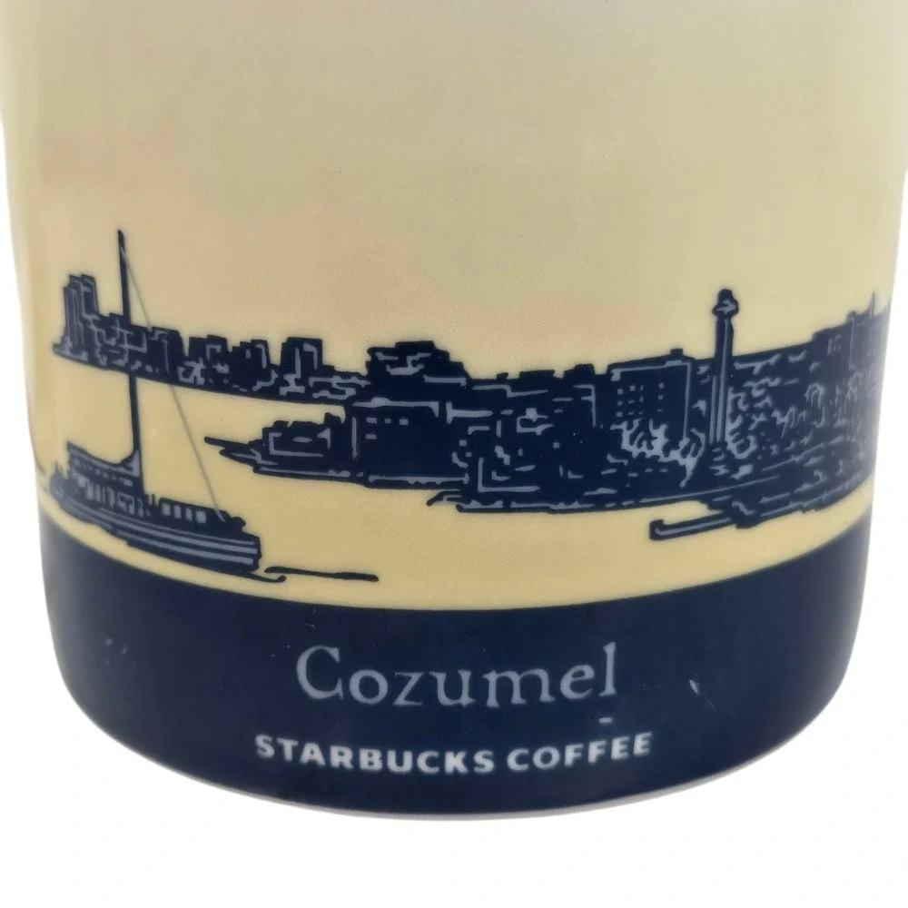 Starbucks Cozumel Coffee Mug 16oz Global Icon Collector Series Sea Turtle 2012